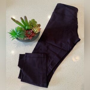 Lululemon Athletica plum wunder under crop leggings